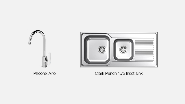 2410 Classic Inclusions (web) Kitchen 640x360px Sink & Mixer