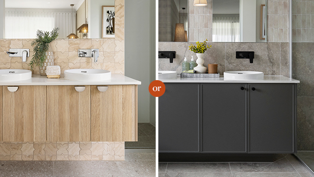 2504 Designer Inclusions (web) Bathroom 640x360px 2. Custom Designed Vanities