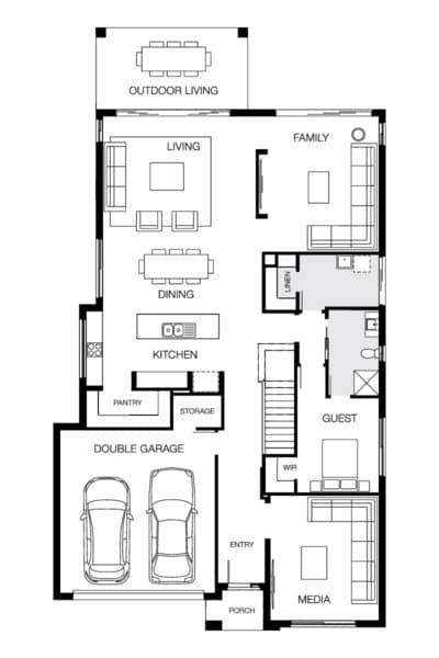 Atlanta 40 Lhg (lower) Floorplan