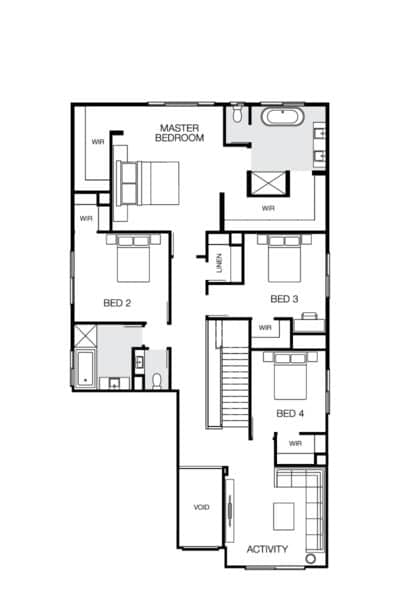 Atlanta 40 Lhg (upper) Floorplan