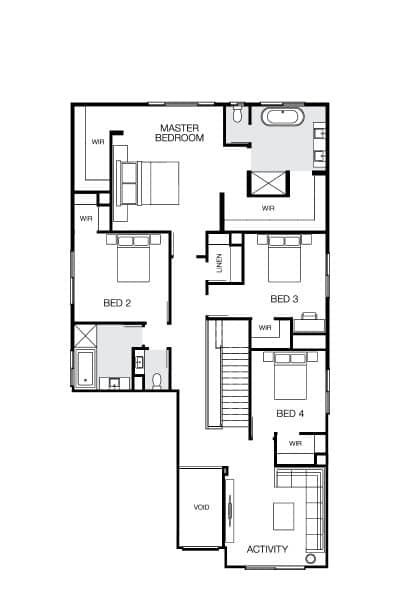 Atlanta 42 Lhg (upper) Floorplan