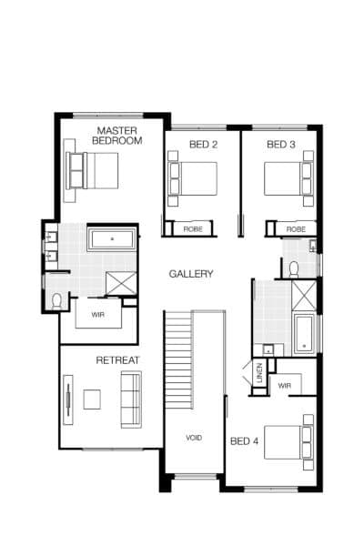 Bahama 37 Lhg (upper) Floorplan