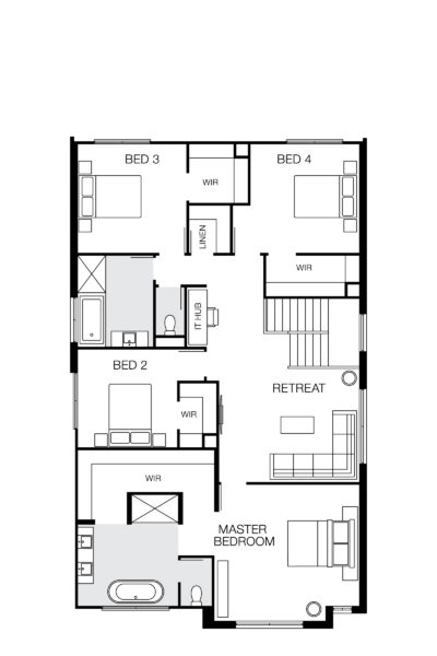 Baltimore 35 Lhg (upper) Floorplan