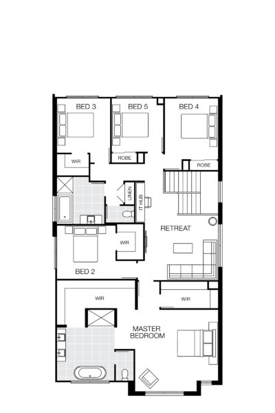Baltimore 38 Mkii Lhg (upper) Floorplan