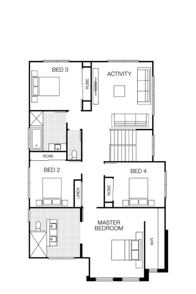 Boston 32 Mkii Lhg (upper) Floorplan