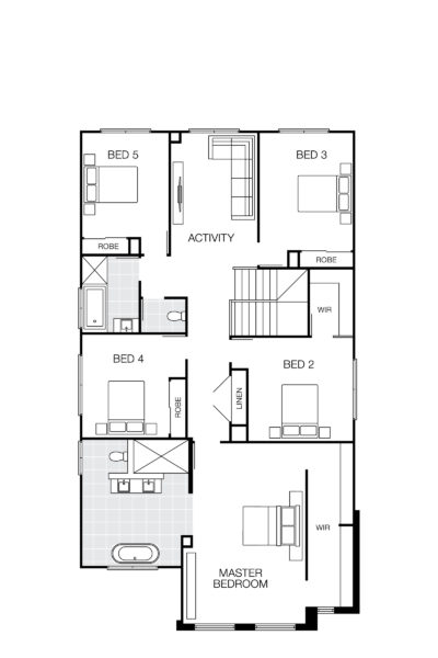 Boston 42 Lhg (upper) Floorplan