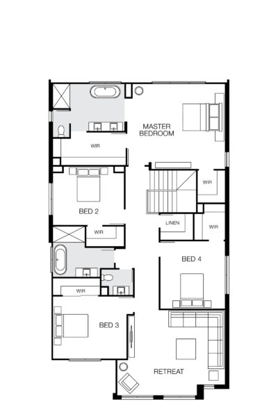 Boston 42 Mkii Lhg (upper) Floorplan