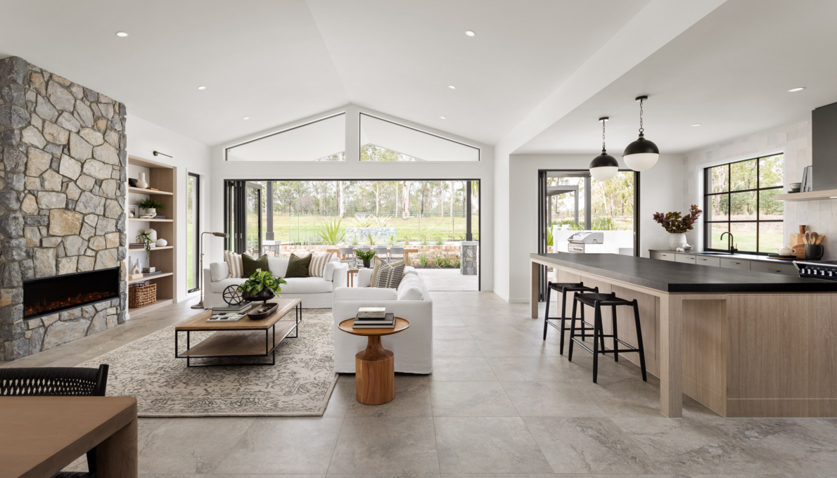 Highlands acreage home design by Coral Homes - Modern Farmhouse Interior Design