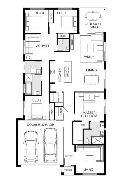 Capri 22 Sz Lhg Floorplan