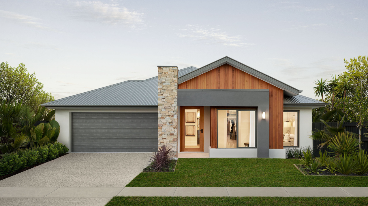 Modern Farmhouse facade - Coral Homes designs