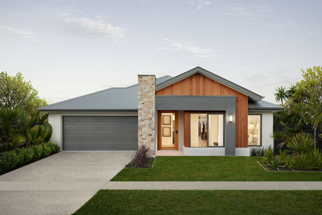 Modern Farmhouse facade - Coral Homes designs