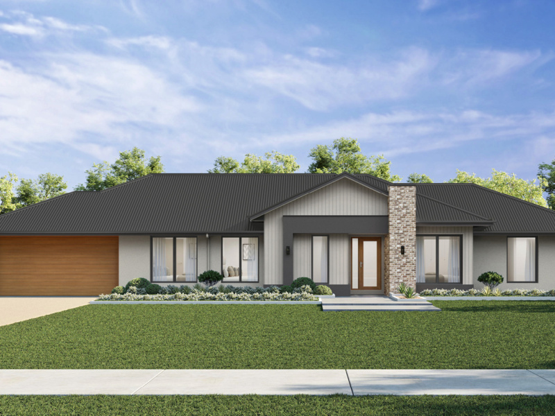 Highlands Lodge (colorbond) Facade (28m)