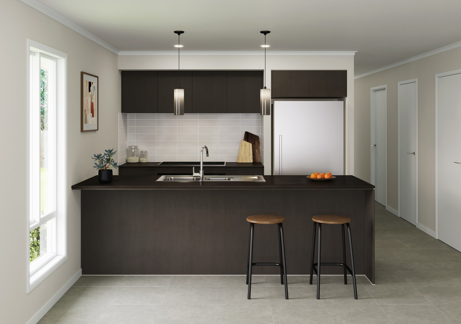 Linden 190q Kitchen Urban Theme