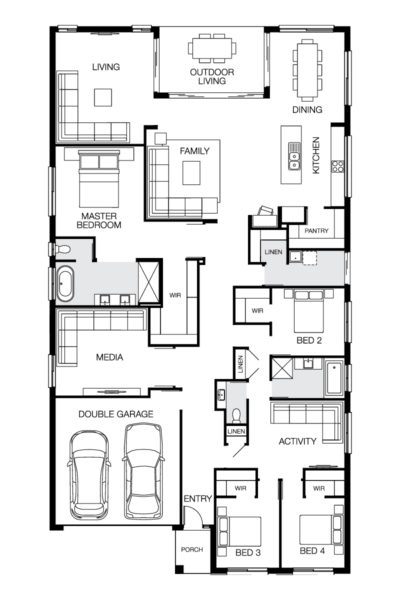 Majorca 33 S Lhg Floorplan