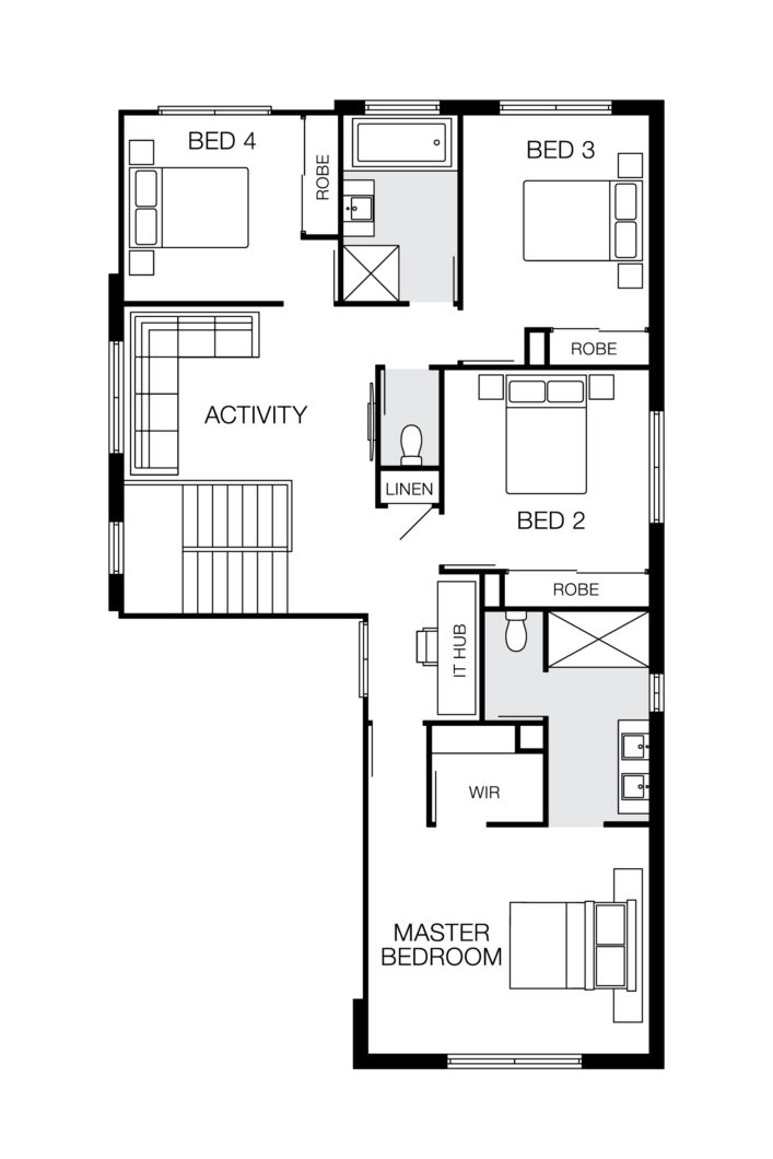 Monash 27 Lhg (upper) Floorplan
