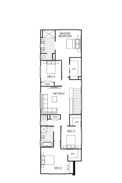 New Hampshire 33 Lhg (upper) Floorplan