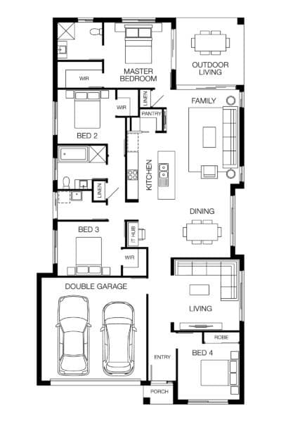 Noosaville 22 Sz Lhg Floorplan