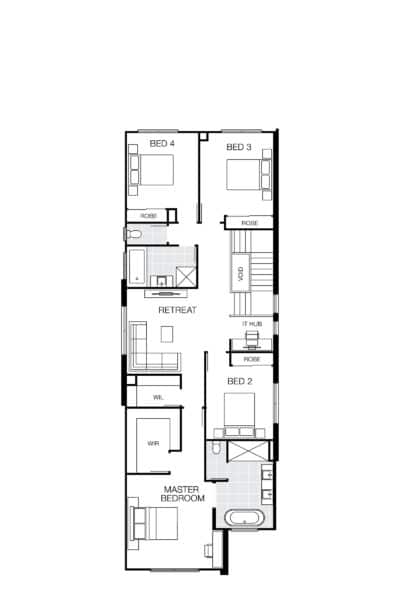 Rochester 33 Lhg (upper) Floorplan