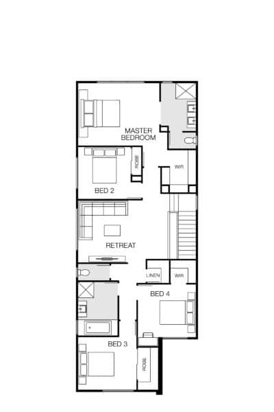 Sacramento 27 Lhg (upper) Floorplan