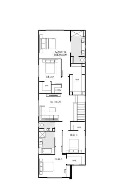 Sacramento 35 Lhg (upper) Floorplan