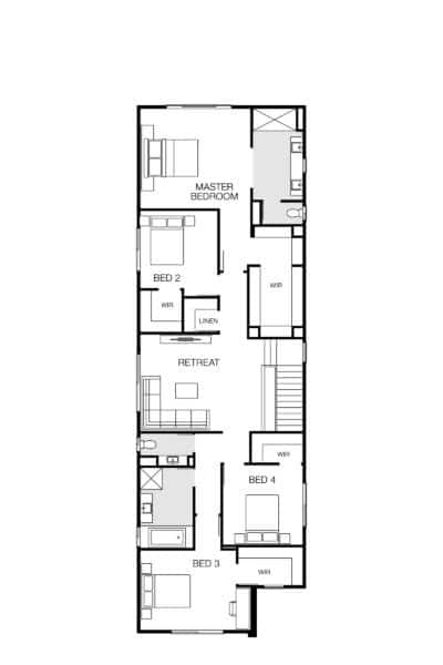 Sacramento 36 Lhg (upper) Floorplan