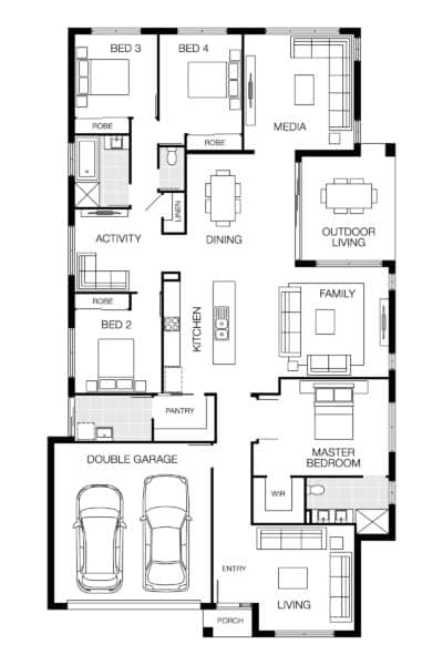 Santorini 27 Lhg Floorplan