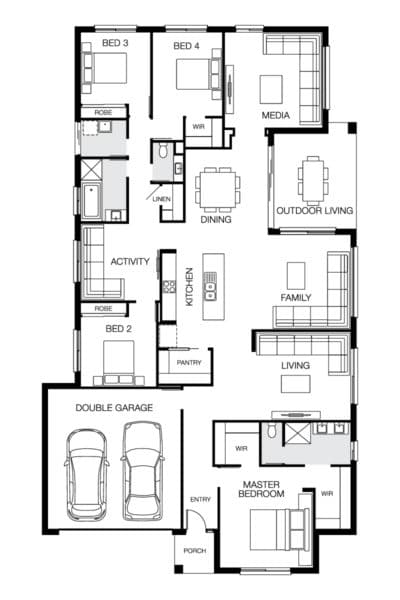 Santorini 30 Lhg Floorplan