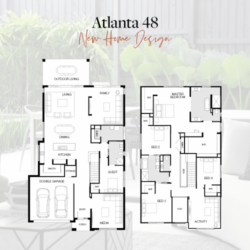 Atlanta 48 | Stunning and spacious family home designs | Coral homes