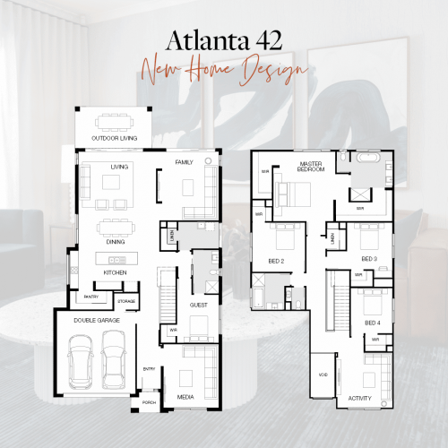 Atlanta 42 | double storey family home design